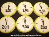 Receta Galletas reloj fin de año