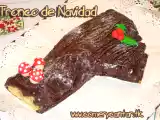 Receta Tronco de navidad de crema