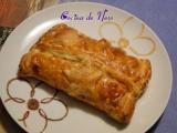 Receta Hojaldre con queso de cabra, beicon y datiles