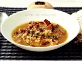 Receta Sopa de setas y arroz integral con tomillo