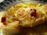 Receta Bacalao encebollado