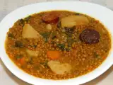 Receta Estofado de lentejas con espinacas