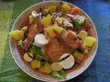 Receta Ensalada con salmon y anchoas