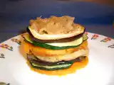 Receta Milhoja de foie y verduras