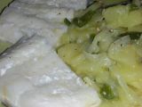 Receta Lomos de bacalao con patatas panadera