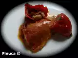 Receta Pimientos rellenos de manos de cerdo