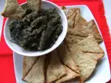 Receta Crackers de sésamo con dip de berenjenas
