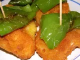 Receta Oreja empanada con pimiento verde