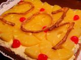 Receta Hojaldre con crema y piña