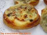 Receta Hojaldres de champiñón con bechamel