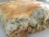 Receta Canelones rossini con bechamel de espinacas