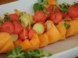 Receta Ensalada de melones y sandía