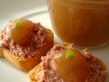 Receta Bocaditos de paté con mermelada de pera y canela