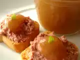 Receta Bocaditos de paté con mermelada de pera y canela