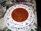Receta Sopa de tomate con albóndigas pequeñas