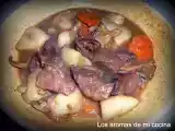 Receta Estofado de ternera con trompetas amarillas y ají