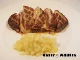 Receta Magret de pato con foie y manzana a la vainilla