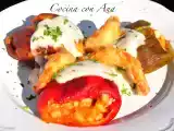 Receta Pimientos rellenos de bacalao y gambas