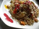Receta Espaguetis integrales a la marinera