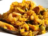 Receta Arroz sin paella de mariscos