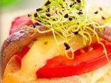 Receta Montado de tomate, queso y anchoas