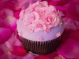 Receta Cupcake de chocolate y rosas, con premio