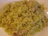 Receta Fusion de arroz y pollo con aroma de cilantro
