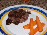 Receta Hamburguesa de retinto con salsa de cacao