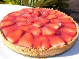 Receta Tarta de fresas light