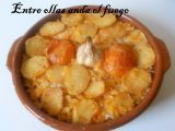 Receta Receta de arroz con bacalao y patatas al horno