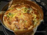 Receta Quiché de salmón, brocoli y queso azul