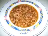 Receta Garbanzos con calamares