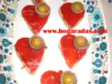 Receta Recehogaradas - corazones de san valentín