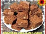 Receta Brownie de chocolate y nueces