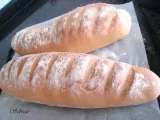 Receta Barras de pan blanco (panificadora y horno)