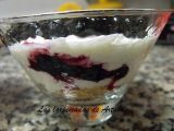 Receta 115.- vaso de crema de queso y arándanos