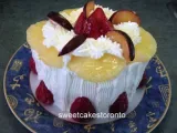 Receta Torta sorpresa de crema, frutas y algo mas........