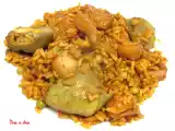 Receta Arroz con sepia y alcachofas