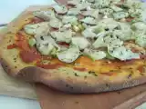 Receta Pizza de alcachofas y ajetes
