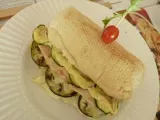 Receta Sandwich caliente de pollo thai con vegetales