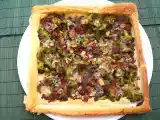 Receta Galette de brócoli, jamón y queso azul