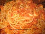 Receta Espaguetis con pollo y bacon