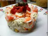 Receta Ensalada de arroz con algas