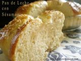 Receta Pan de leche con sésamo