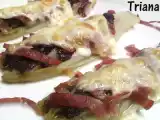Receta Endivias gratinadas con jamón curado espuña