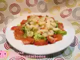 Receta Ensalada templada de gambas
