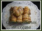 Receta Cañas rellenas de crema