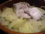Receta Cogote de merluza con patatas