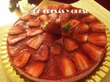 Receta Tarta de fresas y queso