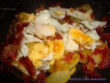 Receta Huevos rotos con jamón